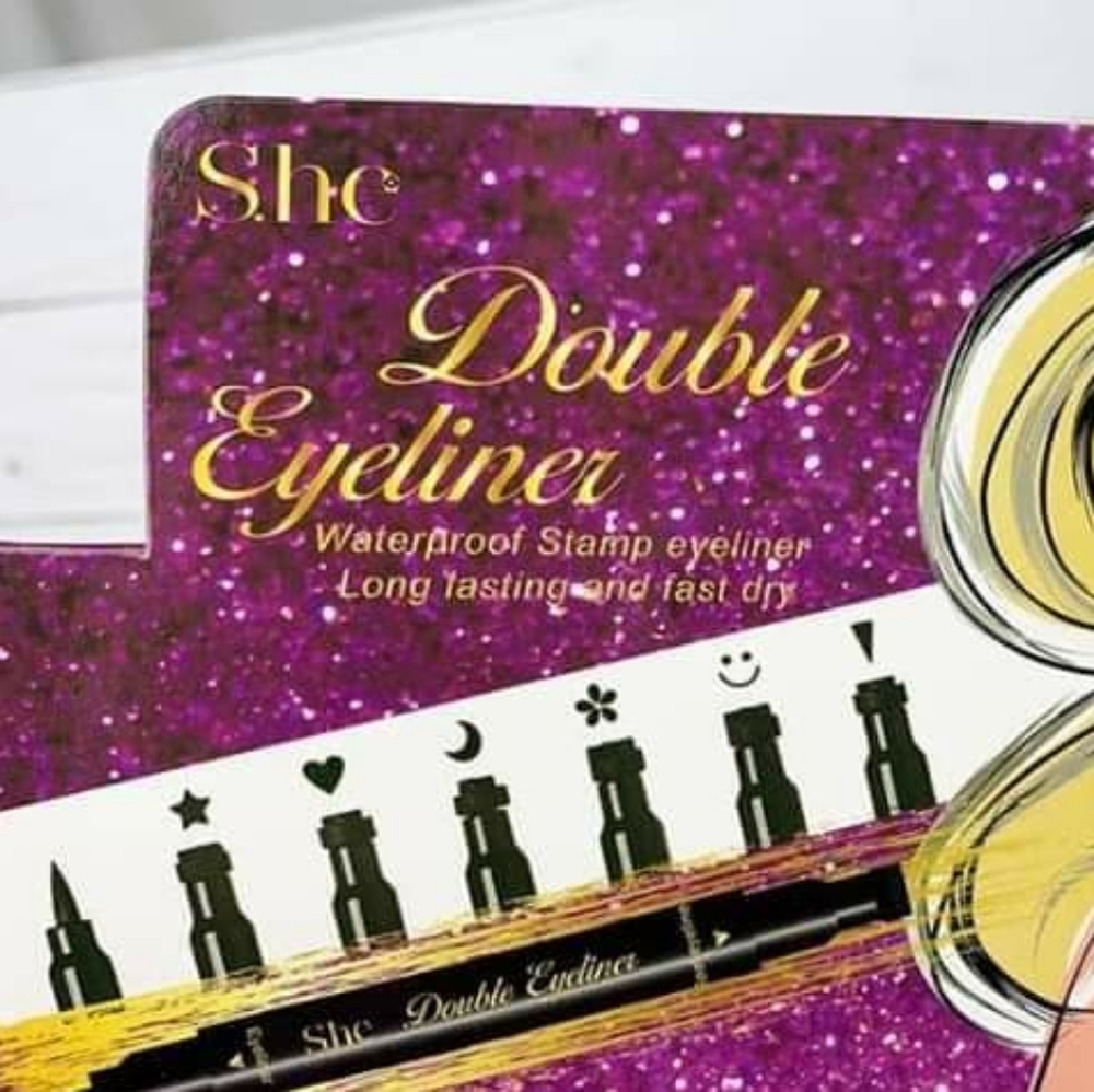 She makeup double eyeliner